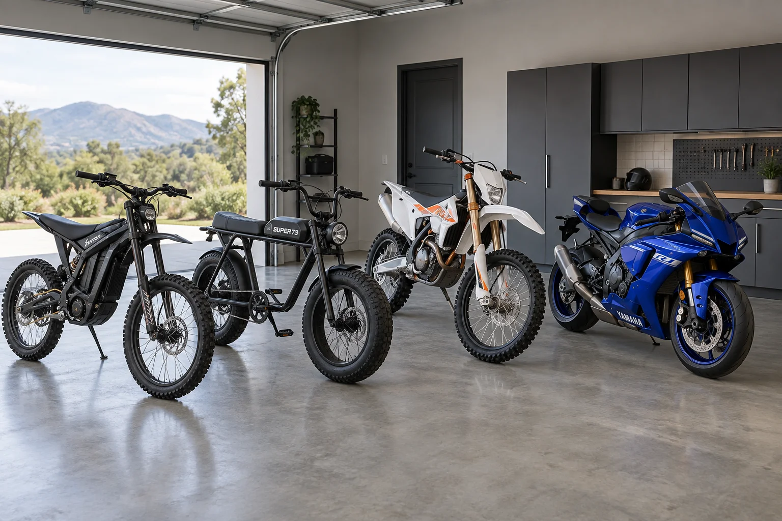 Illustrative motorcycle — not for sale